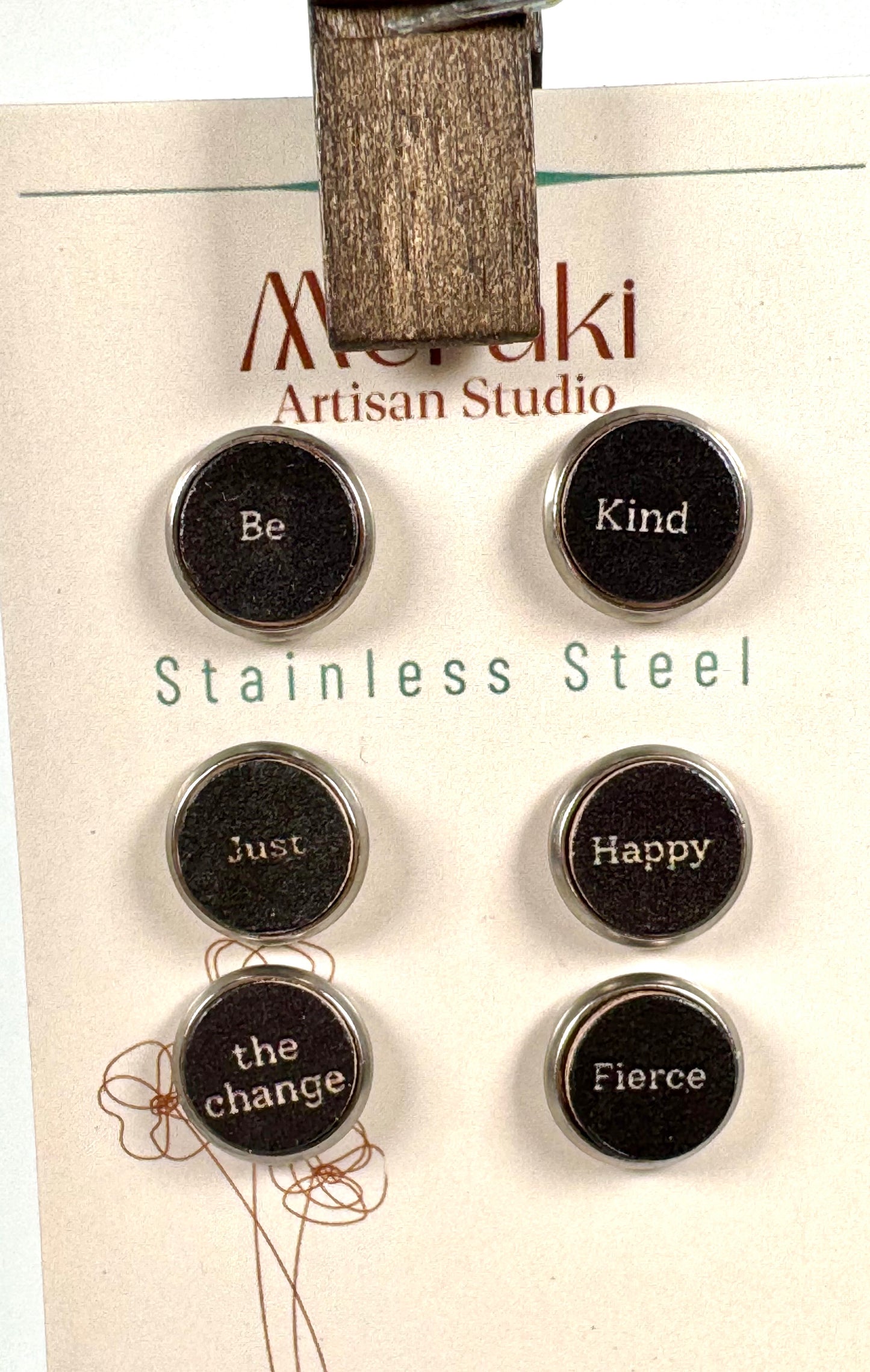 Be Kind Leather Stud Sets