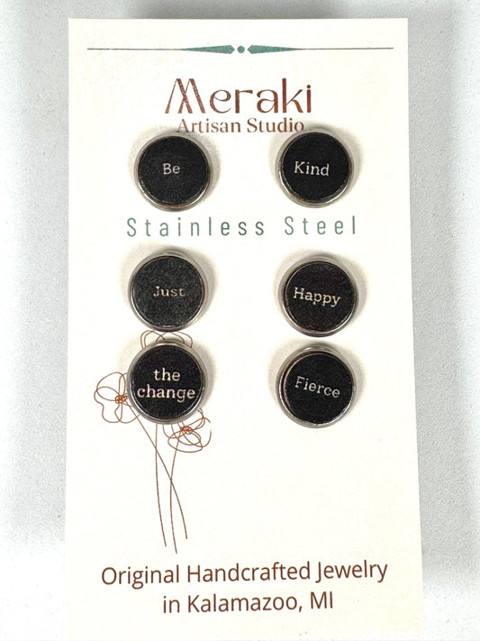 Be Kind Leather Stud Sets